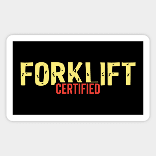 Forklift Certified Magnet